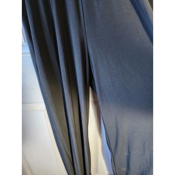 Contempo Casuals Halter Top Romper Jumpsuit Sz Small Black Wide Leg VTG 90s - Picture 7 of 8